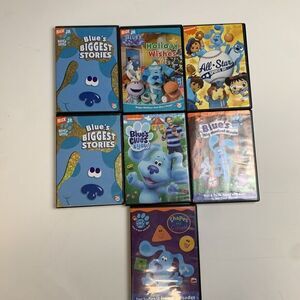 Blues’ Clue’s DVD Lot Of 8  Shapes & Colors Musical Movie Holiday Wishes Nick Jr